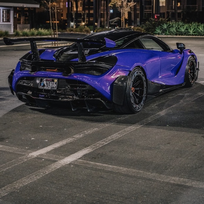 Purple widebody McLaren 765LT
